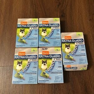 NEW Hartz Ultra Guard Plus Drops For Cats 5lbs+ 5 Packs